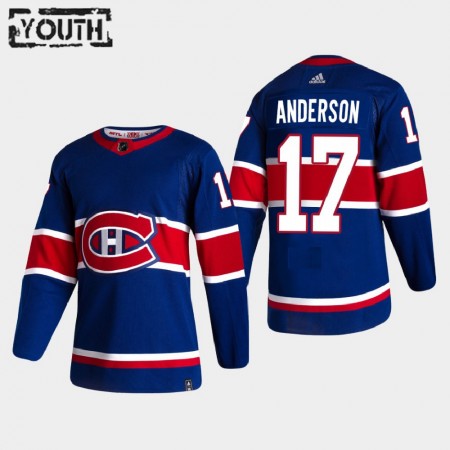 Camisola Montreal Canadiens Josh Anderson 17 2020-21 Reverse Retro Authentic - Criança